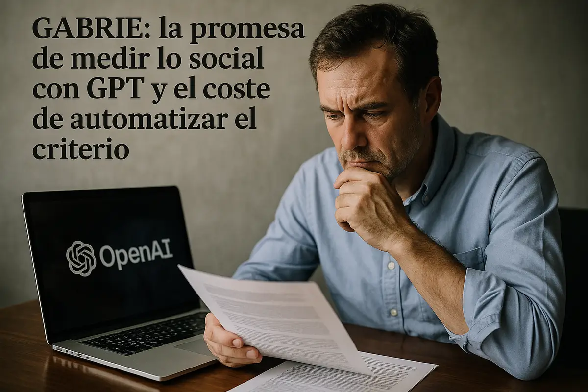 GABRIEL: la promesa de medir lo social con GPT y el coste de automatizar el criterio