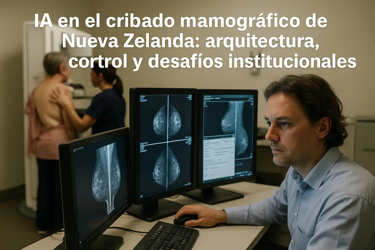 IA en el cribado mamográfico de Nueva Zelanda: arquitectura, control y desafíos institucionales